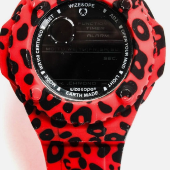 Wize&Ope Other - Red and Black Sporty Digital Watch